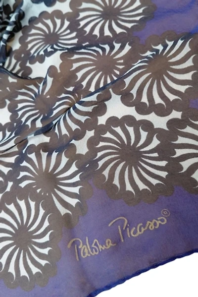 Paloma Picasso Vintage Silk Scarf Selected by Garbage Soup