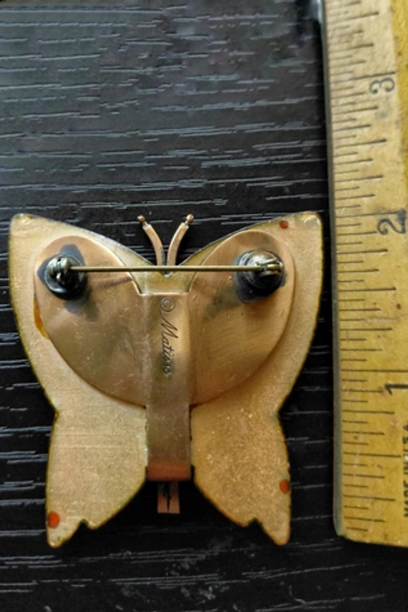 Matisse Enameled Copper Butterfly Selected by Garbage Soup