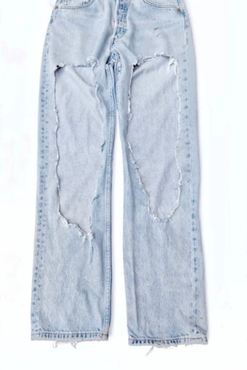 Levi's 501 Ripped Distressed Jeans Selected by Garbage Soup