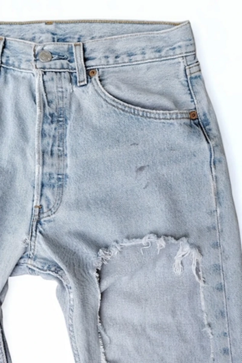 Levi's 501 Ripped Distressed Jeans Selected by Garbage Soup