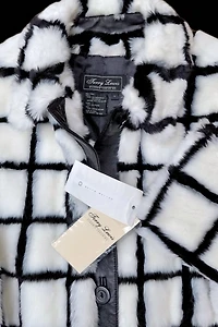 1990's Faux Fur Windowpane Coat Selected by Garbage Soup