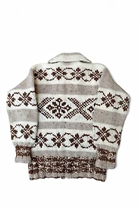 Handknit Chunky Cowichan Sweater Selected by Garbage Soup