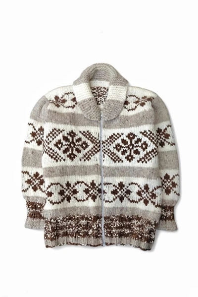 Handknit Chunky Cowichan Sweater Selected by Garbage Soup