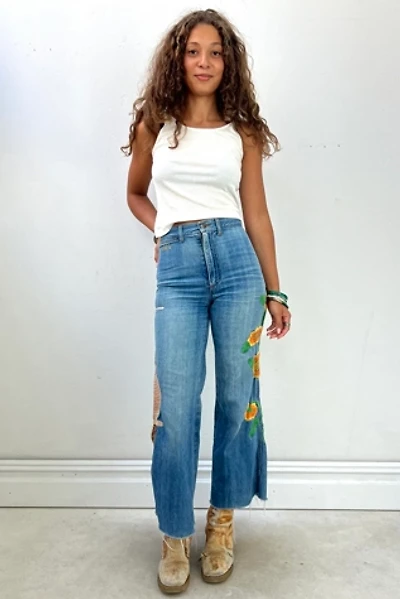 Vintage Embroidered Flare Jeans Selected by Anna Corinna