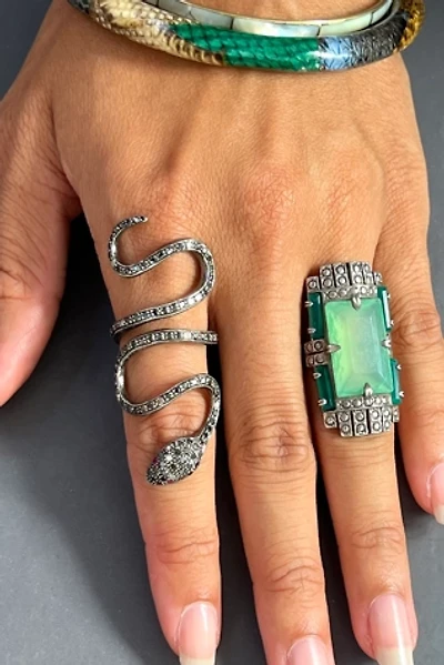 Vintage Sterling Silver Maxi Snake Ring  Selected by Anna Corinna