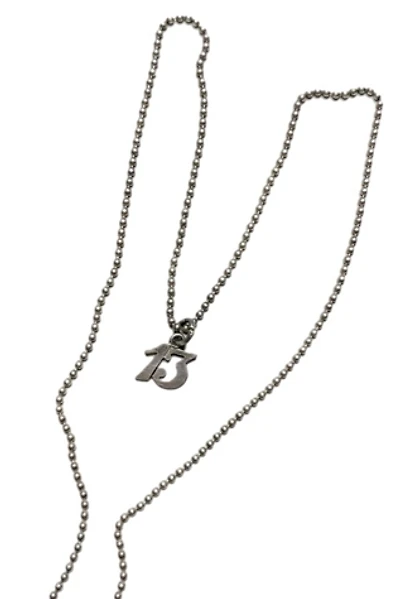 Vintage Sterling Silver Lucky “13” Necklace Selected by Lux Revival