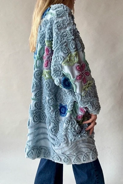 Chenille Open Front Coat Selected by Wax Plant