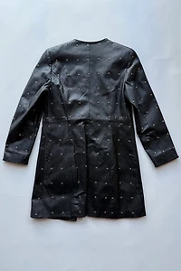 Gold Studded Leather Coat Selected by Wax Plant