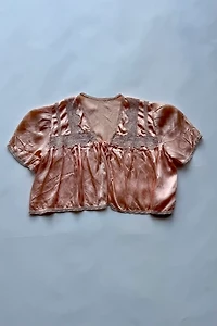 1930's Peachy Silk Bed Jacket Selected by Wax Plant