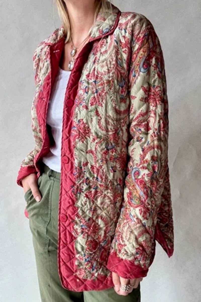 Reversible Quilted Silk Jacket Selected by Wax Plant