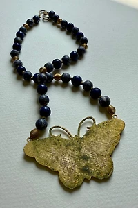 Blue Butterfly Necklace Selected by Wax Plant