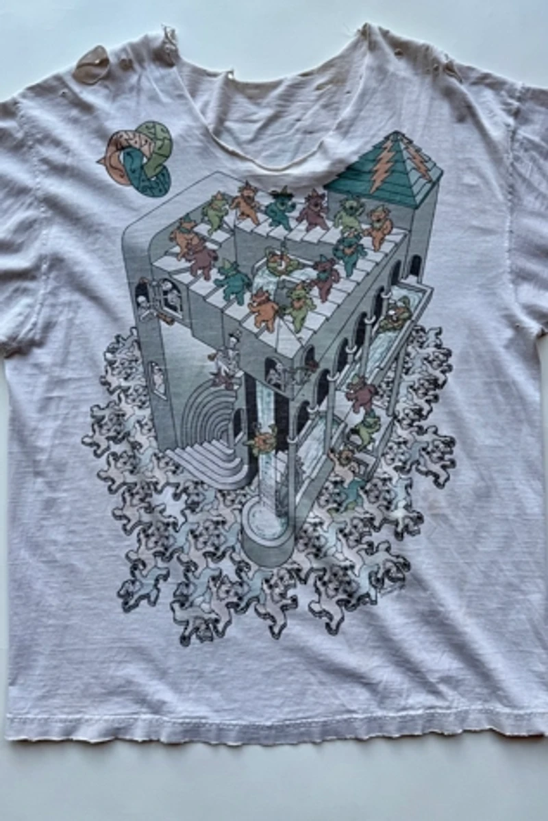 Thrashed Grateful Dead T Shirt Selected by Wax Plant