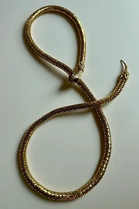 Vintage Gold Snake Belt Necklace Selected by Wax Plant