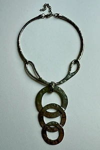 Hammered Silver Necklace Selected by Wax Plant