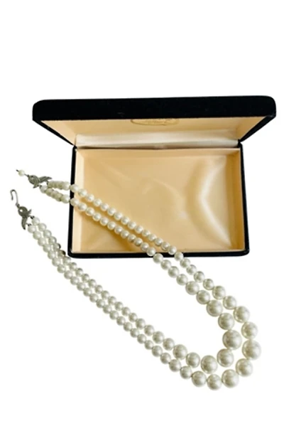 Vintage Double Strand Pearl Graduated Necklace Selected by FernMercantile