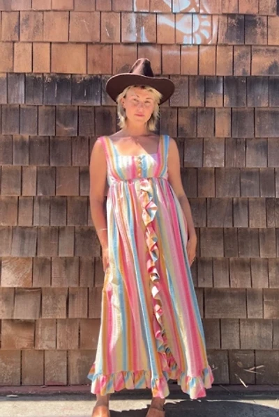 Vintage 1970s Ruffle-Trimmed Dress Selected by Kikos Kloset