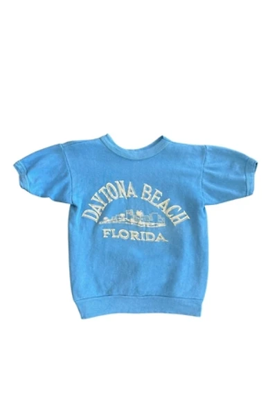 Vintage 1960s Daytona Beach Florida Short Sleeve Sweatshirt  Selected By Vintage Warrior