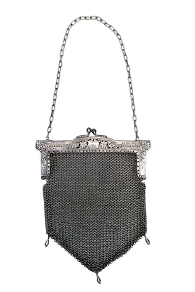 Antique Chainmail German Silver Evening Bag Selected by SharpLilTeeth
