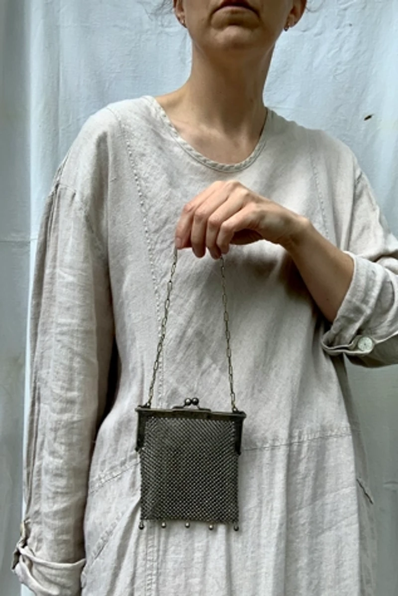 Antique Chainmail Mesh Kiss Lock Evening Bag Selected by SharpLilTeeth
