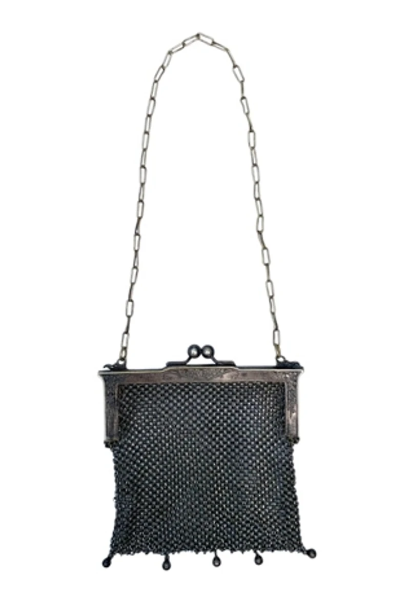 Antique Chainmail Mesh Kiss Lock Evening Bag Selected by SharpLilTeeth