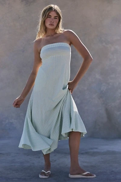 fitted lace wedding dress Striped Hi-Lo Maxi Dress main image 0