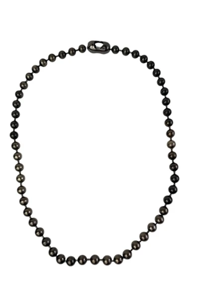 Vintage Gunmetal Ball Chain Necklace Selected By Ankh By Racquel