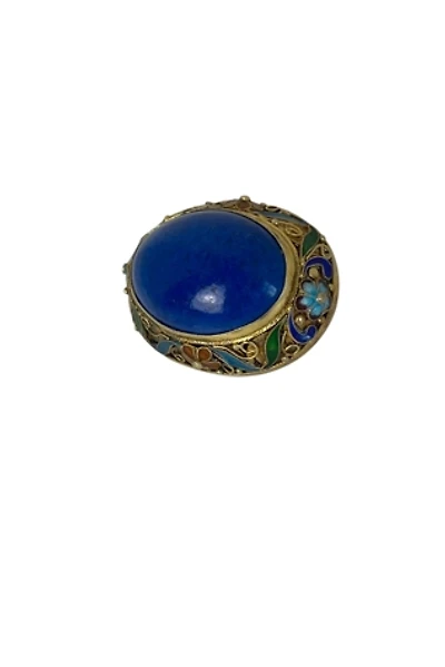 Vintage Blue Lapis Brooch Selected By Ankh By Racquel