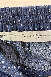 Raquel Allegra Indigo Blue White Dot Pants Selected by The Curatorial Dept.