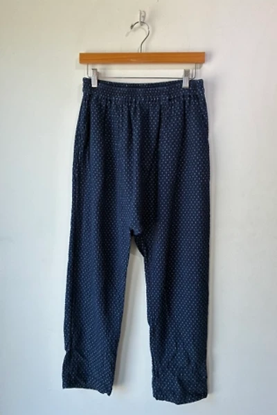 Raquel Allegra Indigo Blue White Dot Pants Selected by The Curatorial Dept.