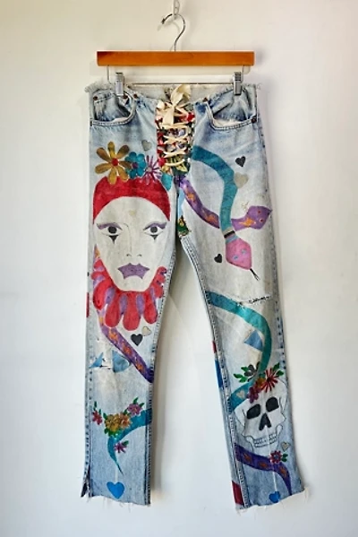 Hand Painted Star Harlequin Levi’s Jeans Selected by The Curatorial Dept.
