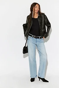 EB Denim Low-Rise Baggy Jeans