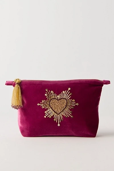 Olivia Dar Sparkle Heart Pouch