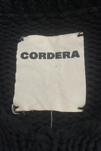 Cordera Black Chunky Knit Short Sleeve Sweater Selected by The Curatorial Dept.