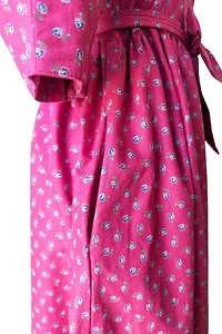 Petite Lanz Pink and Blue Floral Dress Selected by The Curatorial Dept.