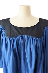 Yves Saint Laurent Blue Dress with Black Yoke Selected by The Curatorial Dept.