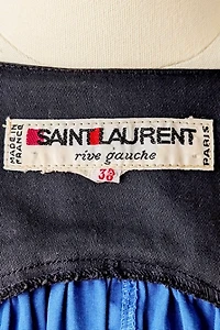 Yves Saint Laurent Blue Dress with Black Yoke Selected by The Curatorial Dept.