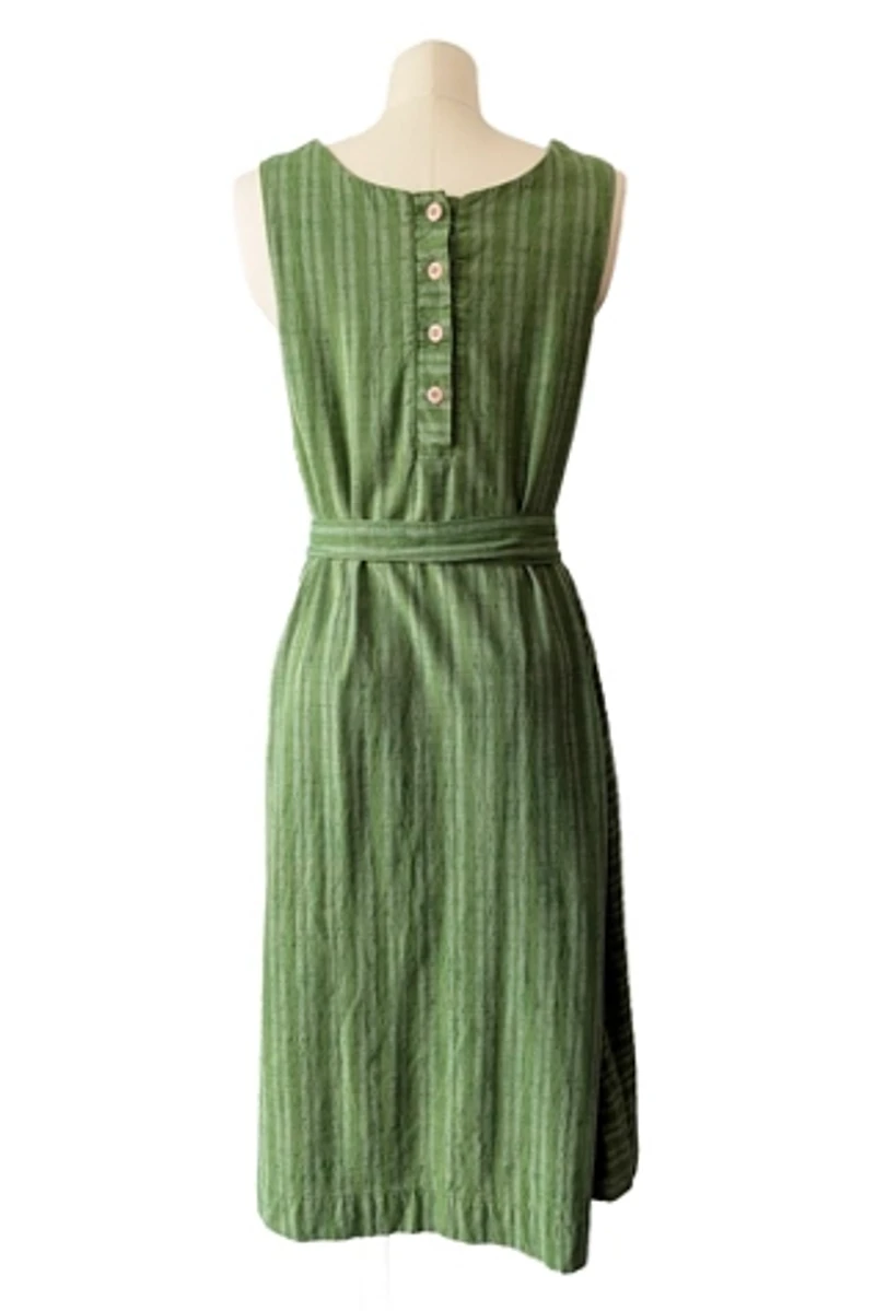 Ace & Jig Green Striped Sleeveless Dress Selected by The Curatorial Dept.