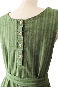 Ace & Jig Green Striped Sleeveless Dress Selected by The Curatorial Dept.