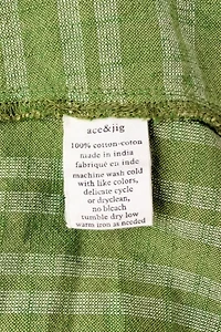 Ace & Jig Green Striped Sleeveless Dress Selected by The Curatorial Dept.