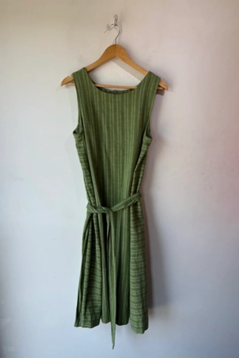 Ace & Jig Green Striped Sleeveless Dress Selected by The Curatorial Dept.