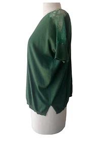 Valentino Green Lacy Cashmere Sweater Selected by The Curatorial Dept.