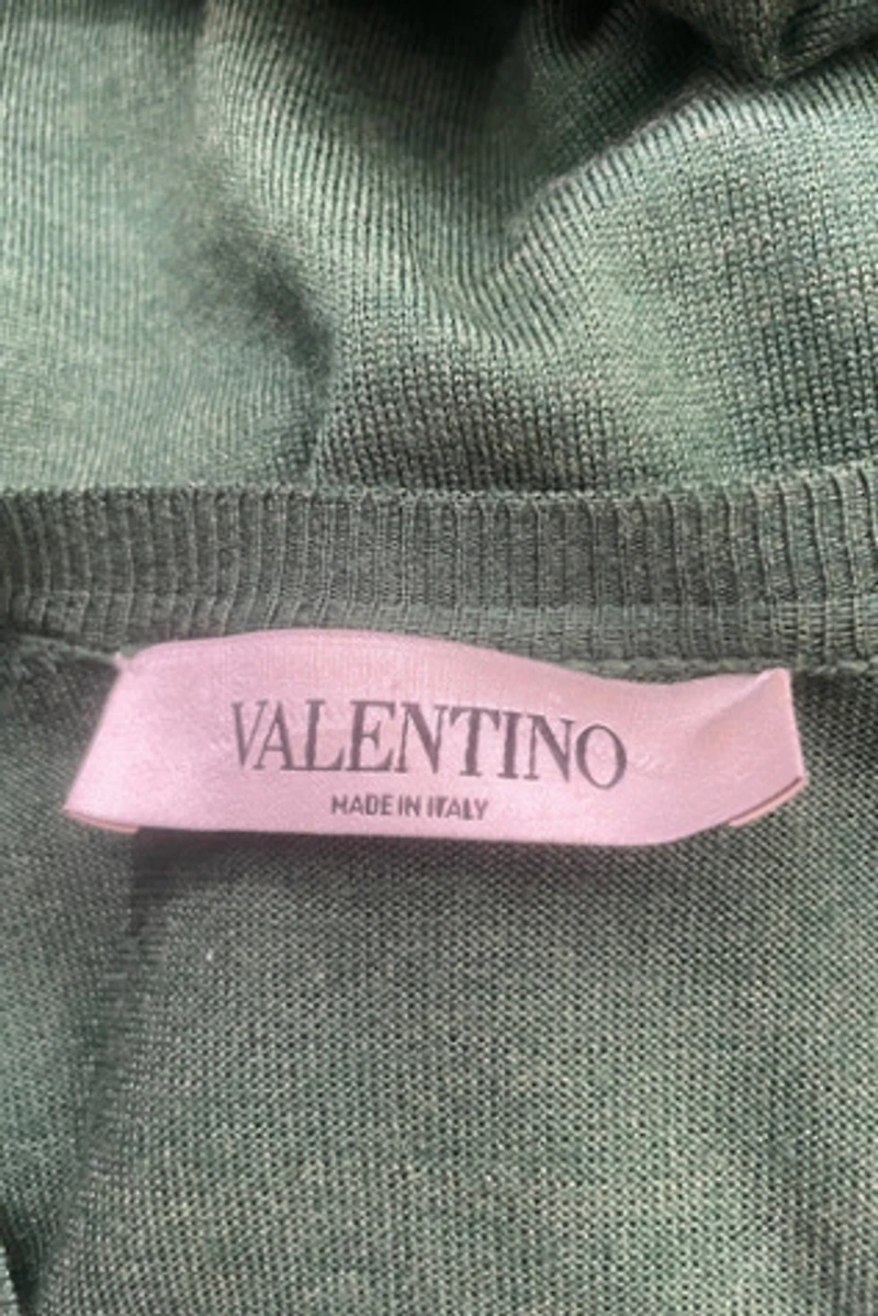 Valentino Green Lacy Cashmere Sweater Selected by The Curatorial Dept.