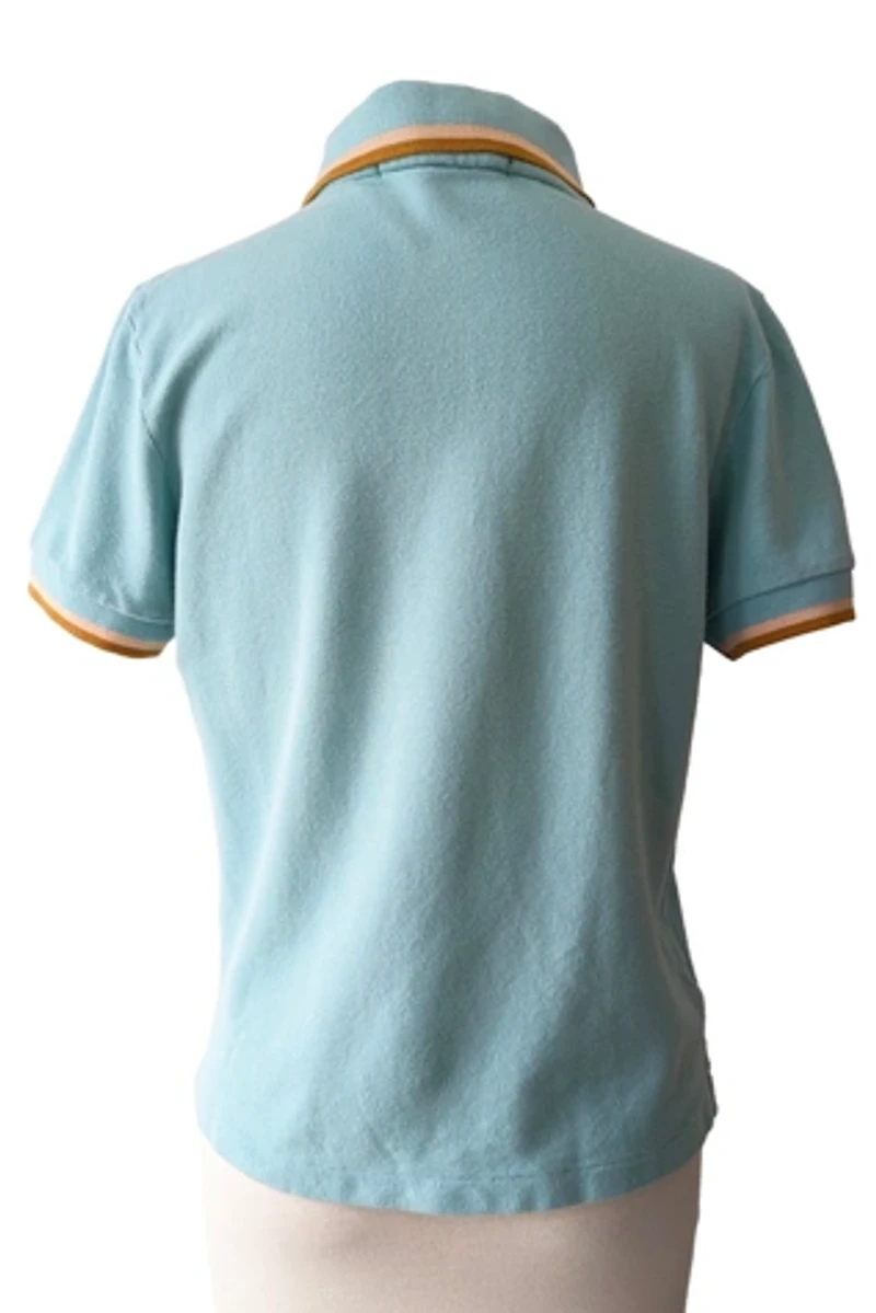 Marc Jacobs Aqua Short Sleeve Polo Selected by The Curatorial Dept.