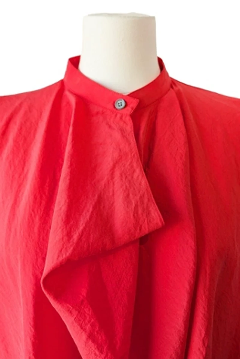 Lemaire Red Silk Top Selected by The Curatorial Dept.