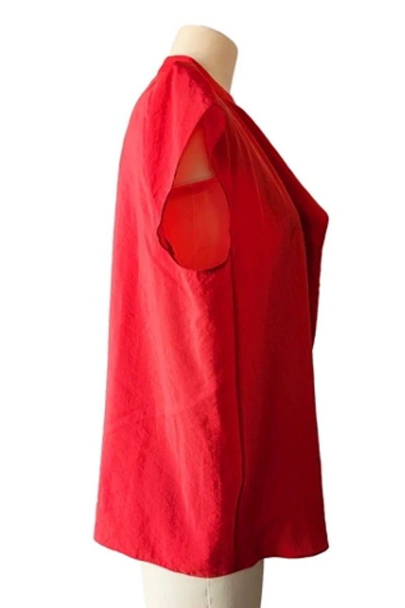 Lemaire Red Silk Top Selected by The Curatorial Dept.