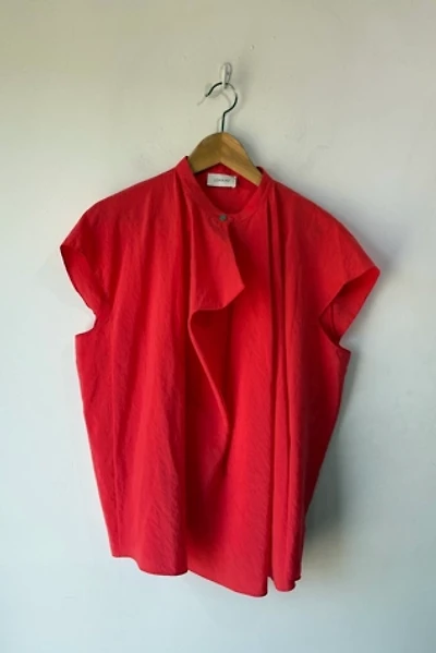Lemaire Red Silk Top Selected by The Curatorial Dept.