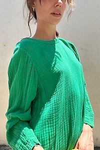Raquel Allegra Hyperion Dress In Jade Selected by The Curatorial Dept.