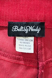 Built By Wendy Red Corduroy Shorts Selected by The Curatorial Dept.