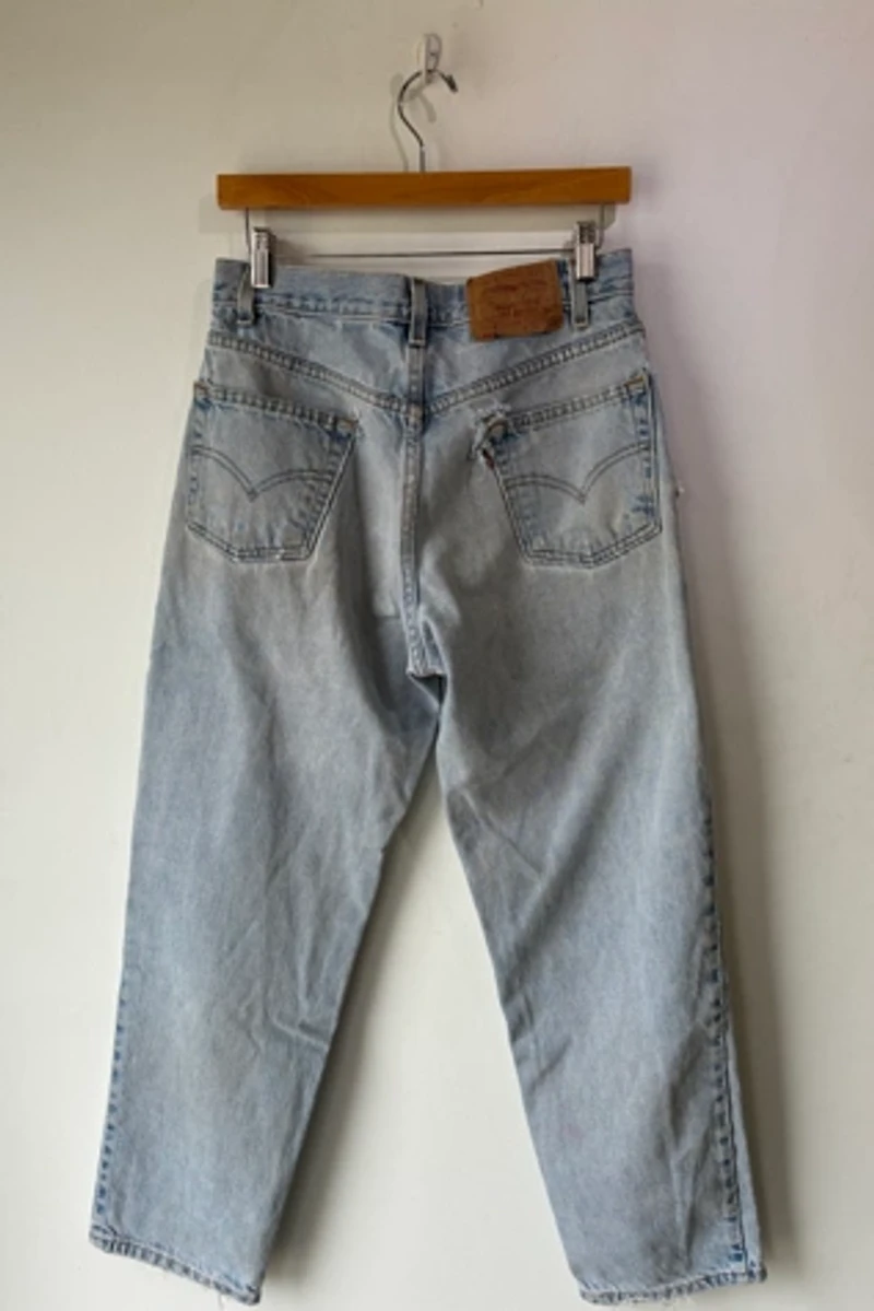 Levi's Light Blue Wash 550 Jeans 31x30 Selected by The Curatorial Dept.