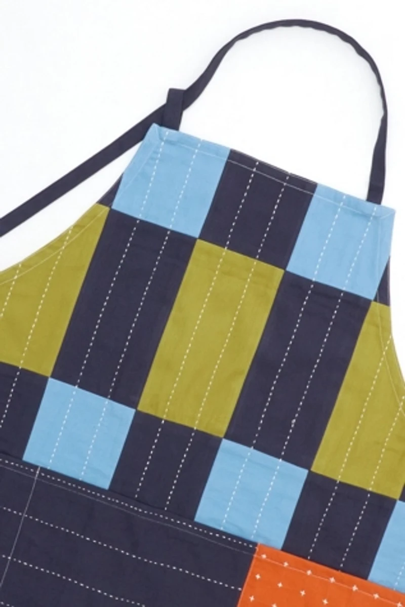 Anchal Trellis Cotton Bib Apron